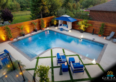 GibSan Residential Geometric Pool Traditional Pool